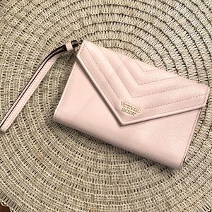 Pink Leather Victoria Secret Hand Wallet